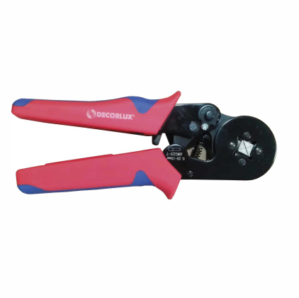 ALICATE CRIMPADOR PROFISSIONAL, EM ACO, TERMINAL TUBULAR 0.25-10MM2, COR VERMELHO, (BL 1UN)