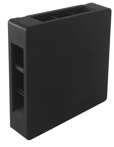 ARANDELA DE PAREDE, PLÁSTICO, LED 6W 3000K 100-240V, 4 FACHOS AJUSTÁVEIS, COR PRETO, (CX 1UN)