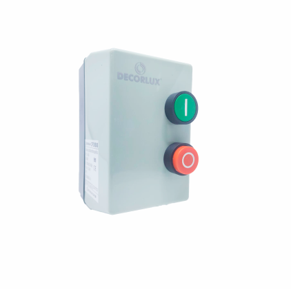 CHAVE DE PARTIDA MAGNETICA, PLASTICO, 9A - 220V AJUSTE 1.6-2.5A