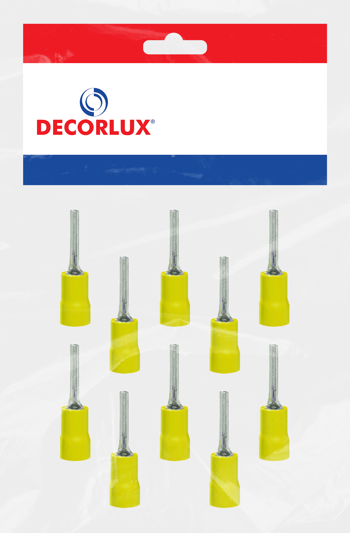 TERMINAL, COBRE ESTANHADO, PINO 25,5MM, PRE-ISOL. NYLON, 4,0-6,0MM² 48A, COR AMARELO (BL 10UN)