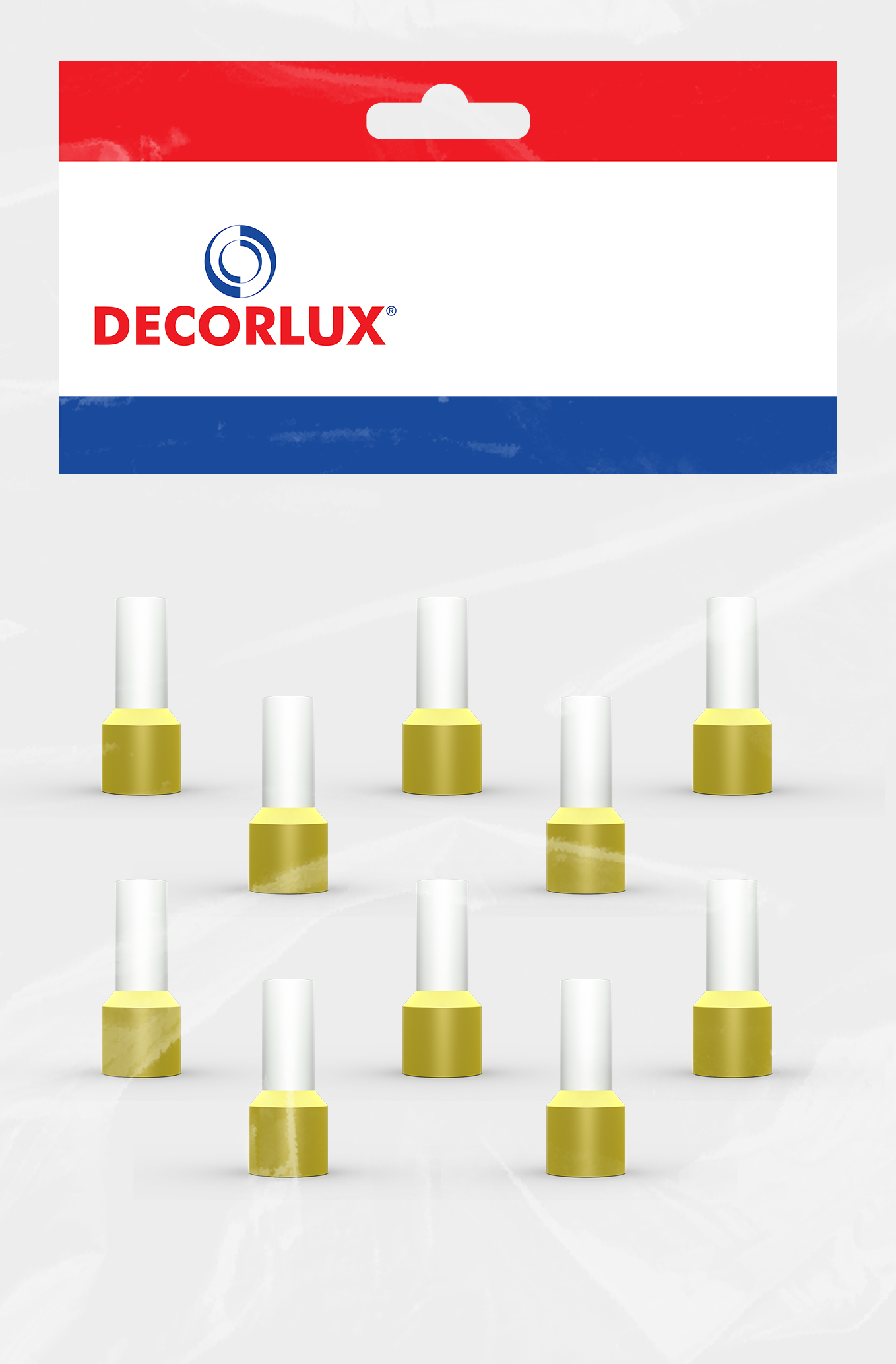 TERMINAL, COBRE ESTANHADO, ILHÓS SIMPLES TUBULAR 25,0MM² 89A, COR AMARELO, (BL 10UN)