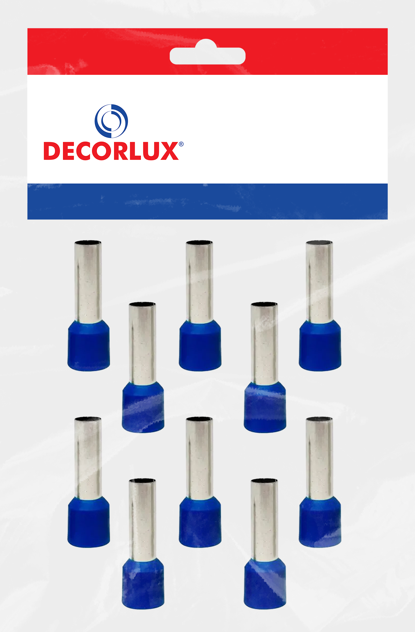 TERMINAL, COBRE ESTANHADO, ILHÓS SIMPLES TUBULAR 16,0MM² 68A, COR AZUL, (BL 10UN)