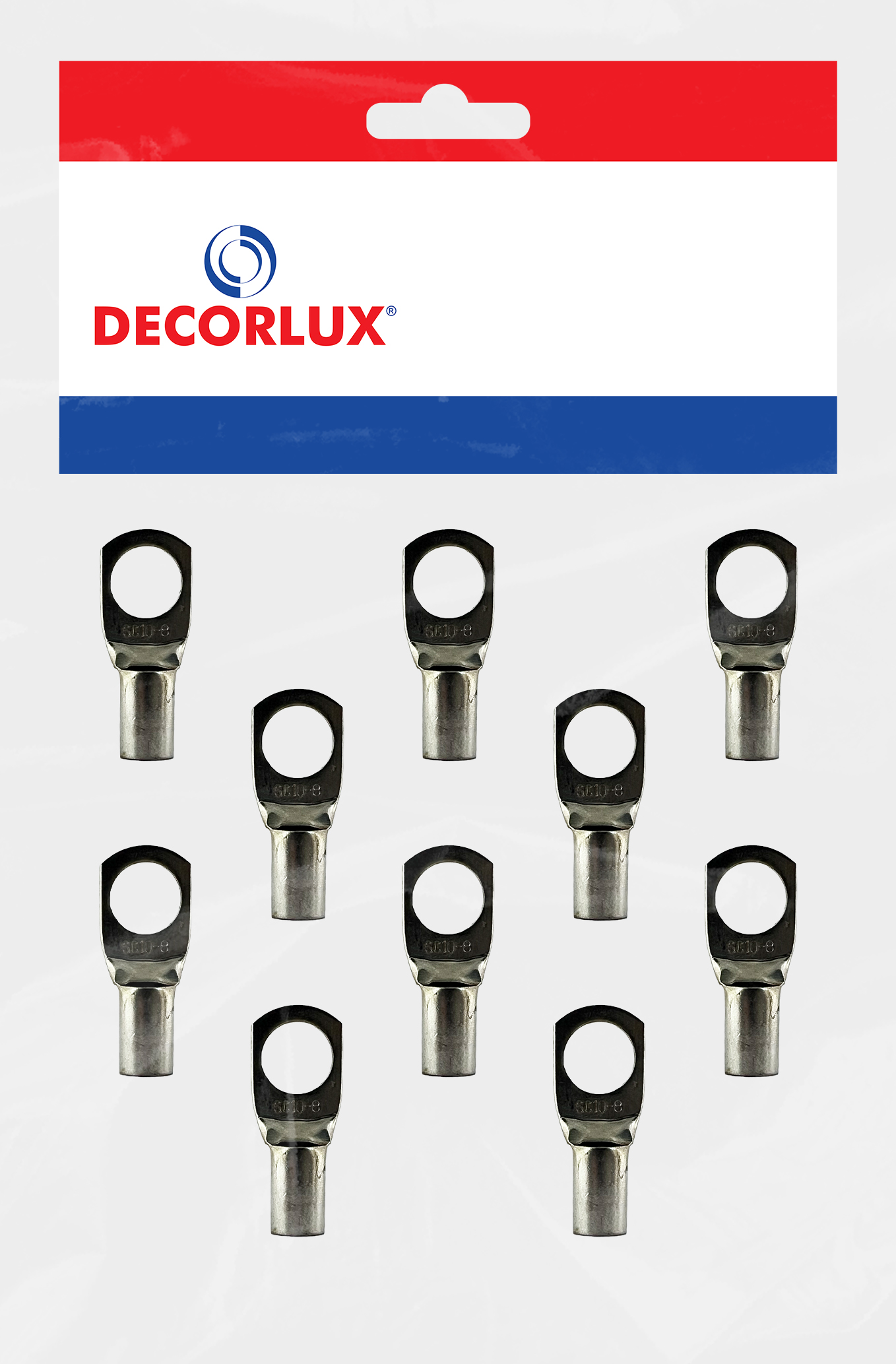 TERMINAL, COBRE ESTANHADO, 1F + 1C, M8, 10,0MM², COR ESTANHO, (BL 10UN)
