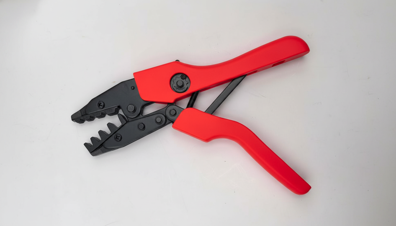 ALICATE CRIMPADOR PROFISSIONAL, EM AÇO, 10-35MM², TERMINAL TUBULAR ILHÓS, COR VERMELHO, (BL 1UN)
