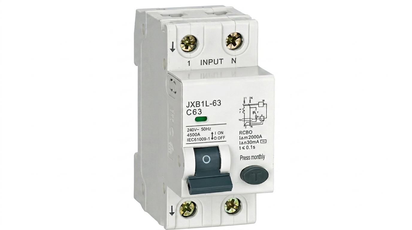 DISJUNTOR DIFERENCIAL RESIDUAL, DDR 2P, 16A 6KA CURVA C, 30MA, COR BRANCO, (CX1UN)