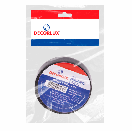 FITA ISOLANTE, PVC, 10M X 18MM X 0,13MM, COR PRETO, (BL 1UN)