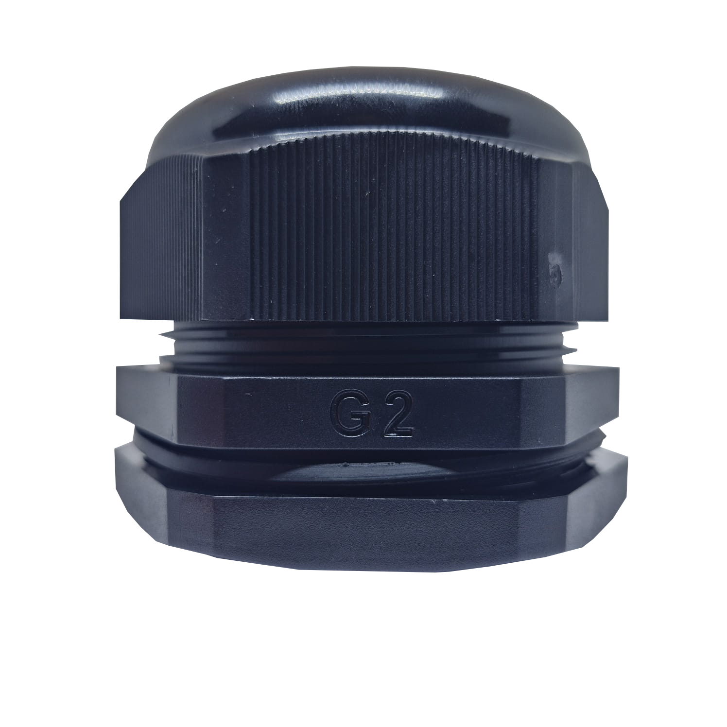 PRENSA CABO, PLASTICO, ROSCA BSP-G2", COR PRETO, (1UN)