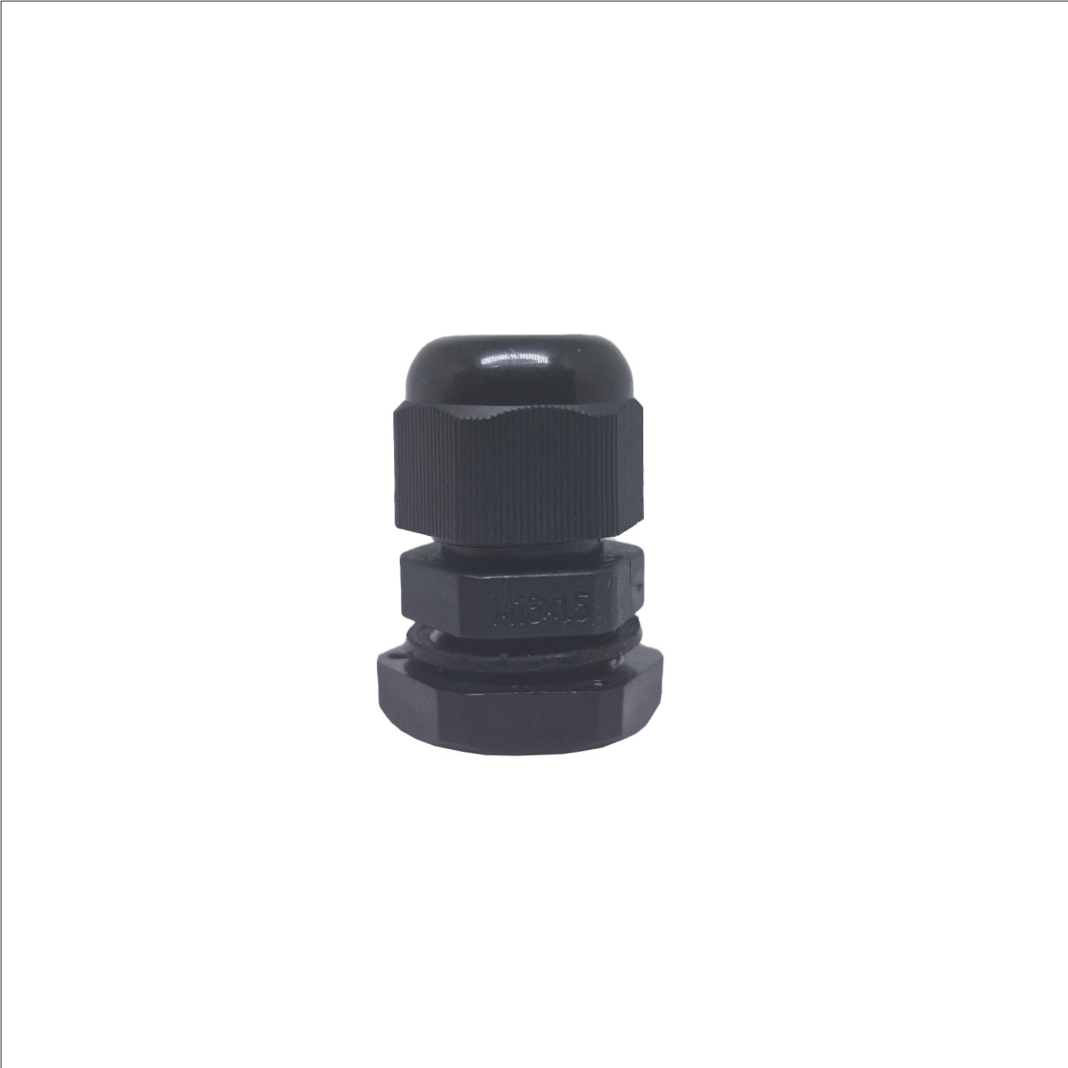PRENSA CABO, PLASTICO, ROSCA M16, COR PRETO, (1UN)