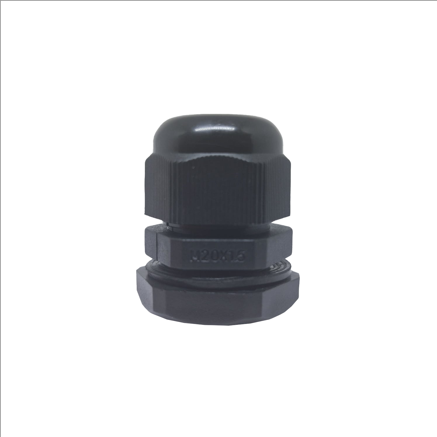 PRENSA CABO, PLASTICO, ROSCA M20, COR PRETO, (1UN)