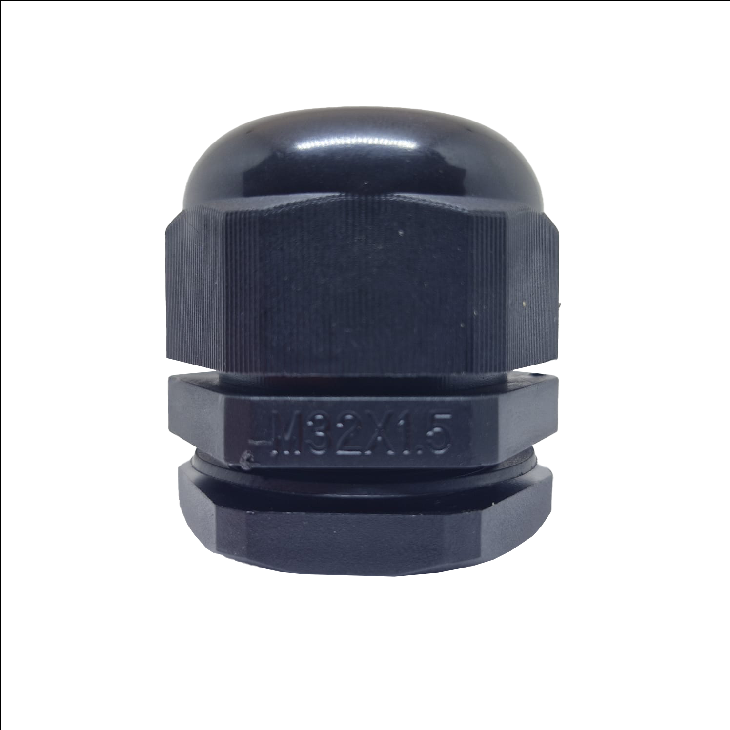 PRENSA CABO, PLASTICO, ROSCA M32, COR PRETO, (1UN)