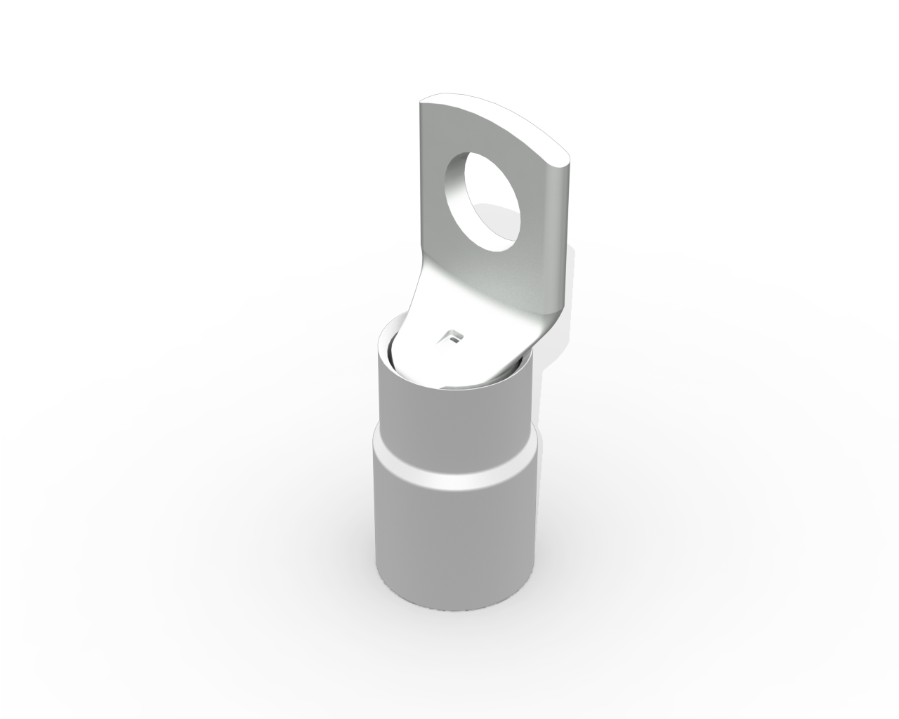 TERMINAL, COBRE ESTANHADO, ANEL M10, PRE-ISOL. 50,0MM2 134A, COR BRANCO, (PCTE 10UN)