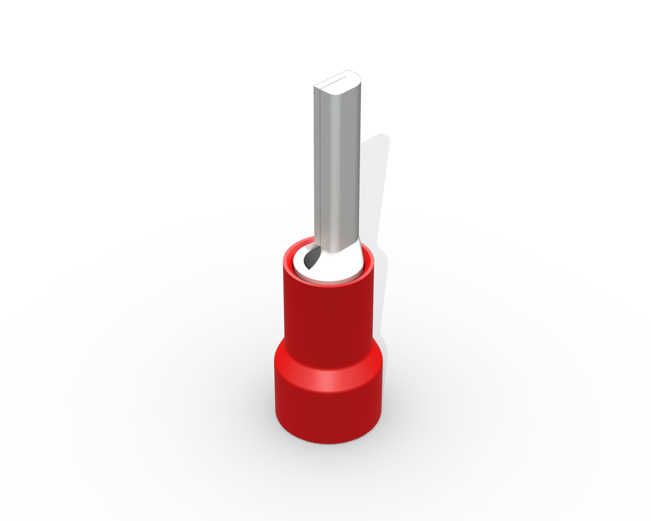TERMINAL, COBRE ESTANHADO, PINO, PRE-ISOL. 10,0MM2 50A, COR VERMELHO (PCTE 50UN)